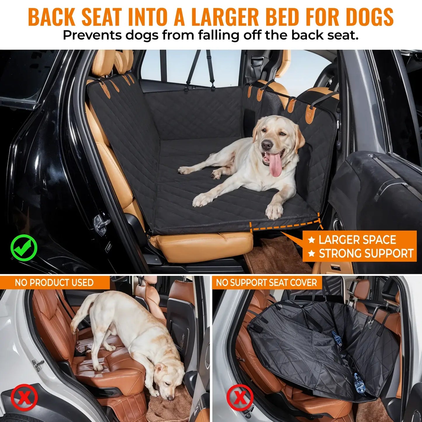 Paws Glide™ USA Premium Comfort Dog Seat Cover